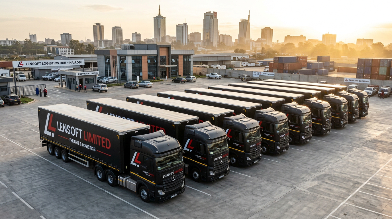 Scheduled contract delivery fleet at depot